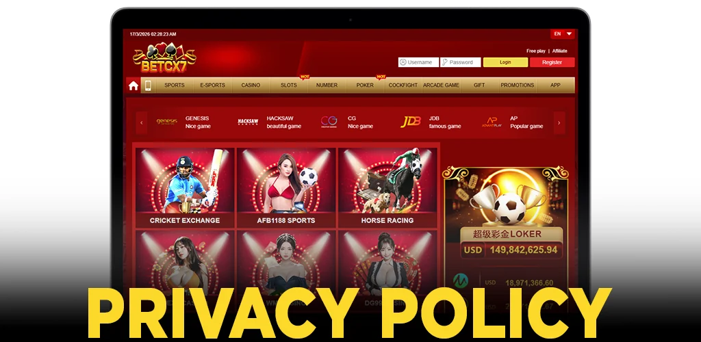 BetCX7 Privacy Policy
